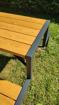 Nová zahradní lavička - Pivní set - 3