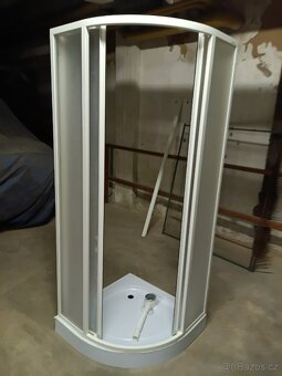 Sprchový kout 80x80 cm zánovní. - 3