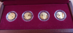 Sada 4 x 3,11g zlatých medailí Doba Rudolfa II. jen 400ks - 3