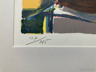 Endre Nemes - Abstrakcia II., litografia, 1953 - 3