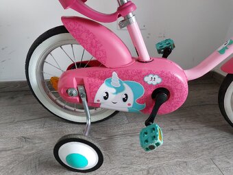Dětské dívčí kolo 14" + kolečka - 3