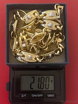 Zlato/ zlatý řetěz Versace 585/1000 - 3