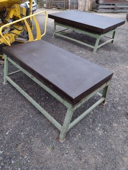 Rýsovací svářecí montážní litinový stůl 1000 x 2000 mm - 3