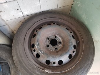 4 letní pneu 195 55 15 + DISKY 5X100 ŠKODA VW SEAT - 3