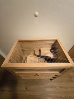 Dřevěná klec pro křečka, myši a malé zvířata - 3