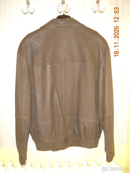 PÁNSKÁ KOŽENÁ BUNDA velikost 52 - 3