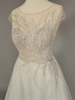 Luxusní nenošené svatební šaty, Artemida - 44 EU (XL) - 3