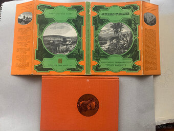 Jules Verne – různé staré knihy + přebaly, ceny v textu - 3