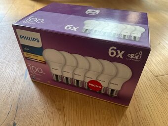 LED Žárovky Philips - 2700K, 13W (100W), 12 ks, jako nové - 3