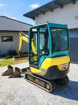 Minibagr Yanmar, rychloupínák, bez vůlí,nové dotahovací čepy - 3