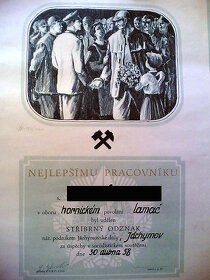Hornické upomínkové předměty. Hornictví - 3