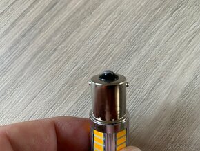 LED 2ks žárovek P21W (patice BA15S) barva žlutá - 3