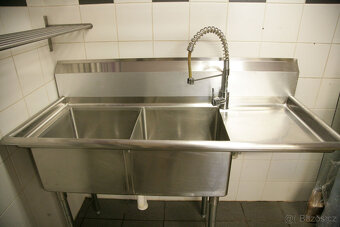 Gastro dvou dřez nerez 14587(114)61cm - 3