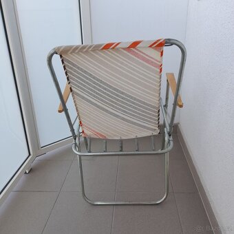 Retro vintage skládací židle/křeslo - 3