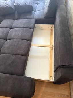 Rozkládací gauč s úložným prostorem - 3