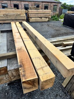 Dubové pražce, trámy II jakost 150x150x4000 - 3