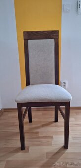 Kvalitní dřevěné čalouněné židle 2 ks - 3