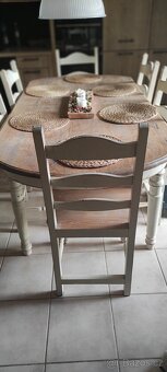 Stůl masiv+6 židlí - 3