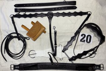 Westernový sedlový komplet 20) černý - 3