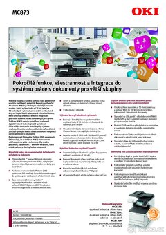 Tiskárna OKI MC873dnv - A3 barevná LED - 3