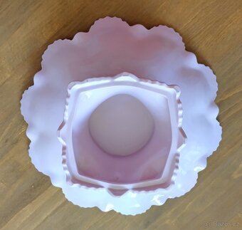 Porcelánový růžový nástolec po babičce - 3
