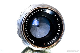 Carl Zeiss Biotar 2/58 RED T 1Q M42 12-lamelový TOP STAV - 3