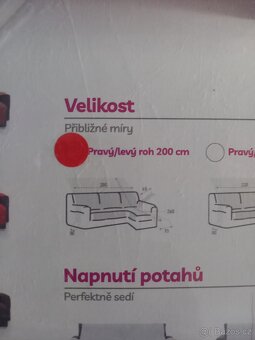 Potah na sedačku do L - 3