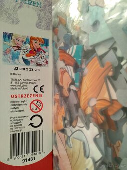 Puzzle Froze ,skládá se z 80 dílů, nové 3 x foto - 3