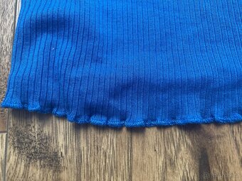 Modré bavlněné triko Ralph Lauren (42/44) - 3