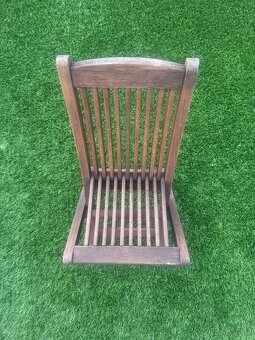 Zahradní dětský stůl a židle teak - 3