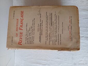 "La Nouvelle Revue Francaise" z let 1925 -1927 - 16 ks - 3