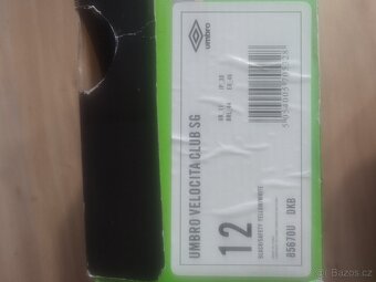 Kopačky Umbro Velocita club SG  vel 12 - 3
