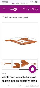 Japonská futonová postel komplet - 3