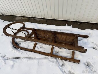 Staré krásné sáňky, sáně - 3