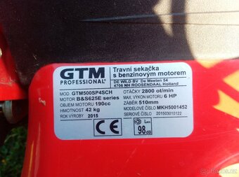 Profesionální sekačka GTM - 3