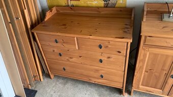 Ikea Leksvik komoda 4š masiv antik hemnes - 3