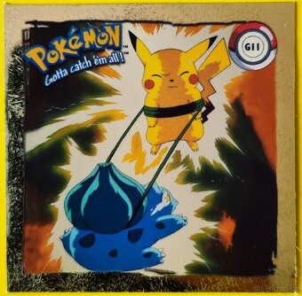 Prodám Pokémon Artbox nálepky 1999 ZLATÉ - 3