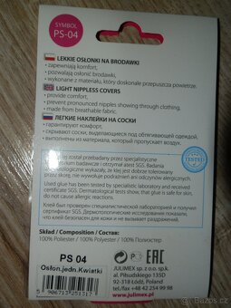 Jednorázová lepítka na bradavky Julimex PS-04 - tělová - 3