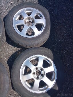 Alu kola 5x100, ET 43 vč. pneu 195/65 R 15 - 3