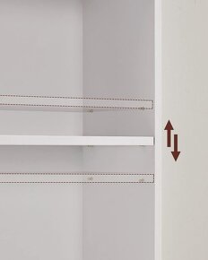 Nová šestipolicová knihovna ve skandinávském stylu - 180 cm - 3