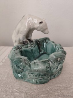 Ditmar urbach medveď popelník misa porcelánová soška - 3