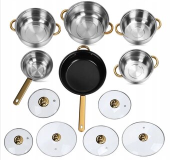 Sada designovych hrnců 12dilu ideální do nového bydlení - 3