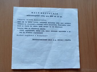 Retro hra Malý kouzelník Železnobrodské sklo - 3