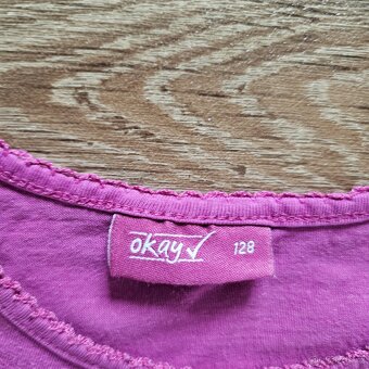 Dívčí fuchsiová tunika Kiki&Koko vel. 128 - 3