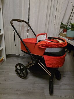 Cybex Priam Rosegold Lux Carry Cot Autumn Gold - 3