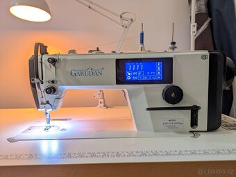 Prodám průmyslový šicí stroj Garudan GF-1115-147 LM – výborn - 3