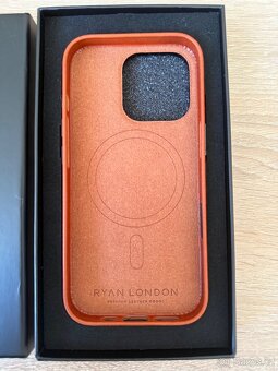 Prémiový kožený obal Ryan London iPhone 16 Pro - 3