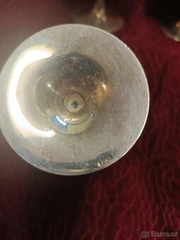 Sada postříbřených pohárů E.P.N.S. - 3