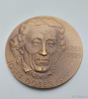 Josef Dobrovský - bronzová plaketa - 3