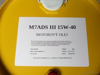 motorový olej M7ADSIII 15w40 - 3